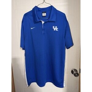 Nike Team FitDri Mens Polo Shirt LargeBlue Large UK Kentucky Wildcats
